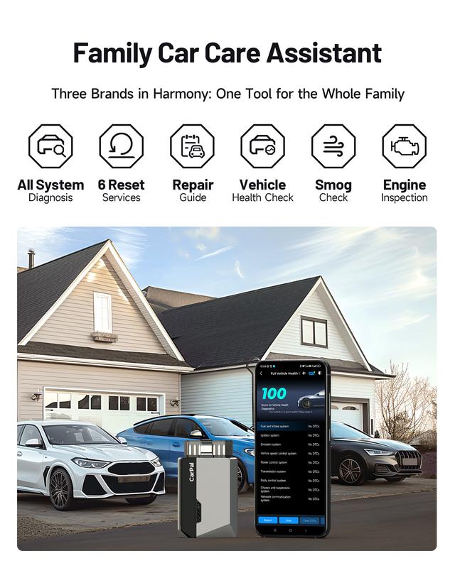 Bluetooth Car Diagnostic Scanner for Engine & Vehicle Checks